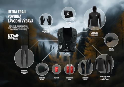 Povinná výbava COMPRESSPORT pro Ultra Trail závody!